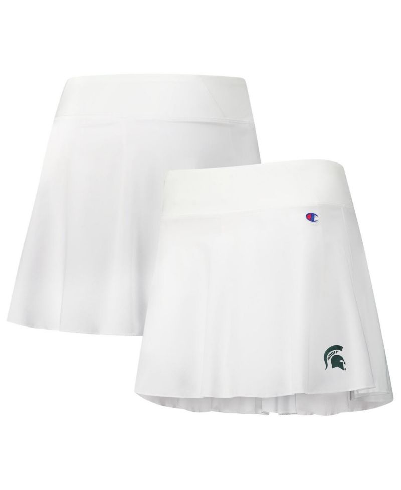 Women's White Michigan State Spartans Tailgate Soft Touch Skort