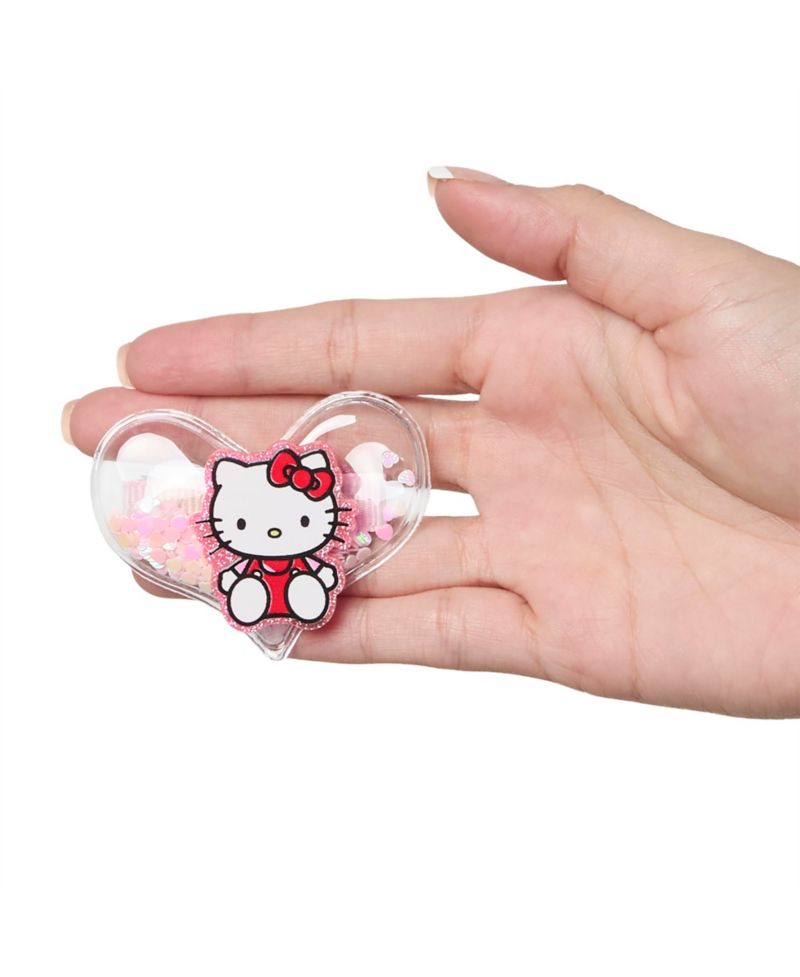 Heart Hair Clip 6-Piece Set Official License, Snap Back Shaker Hair Clips, Sanrio Accessories