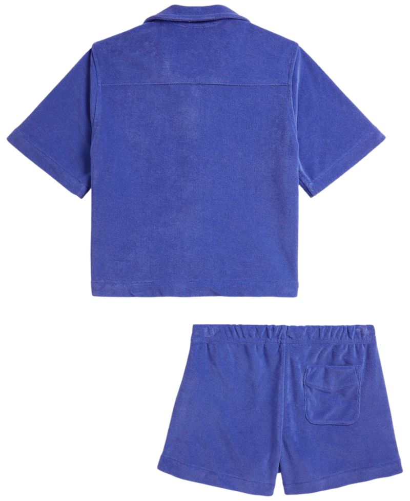 Girls' 7-16 Terry Shirt & Short, 2-Piece Set