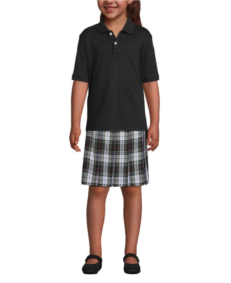 School Uniform Kids Short Sleeve Interlock Polo Shirt