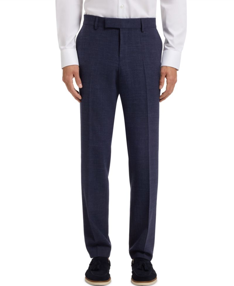 BOSS by Men's Melange Stretch Slim-Fit Pants