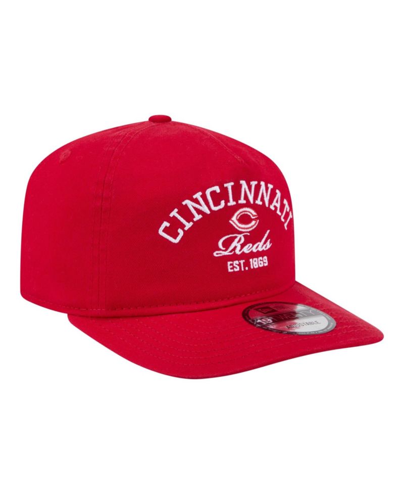 Men's Red Cincinnati Reds Stacked 19TWENTY Adjustable Hat