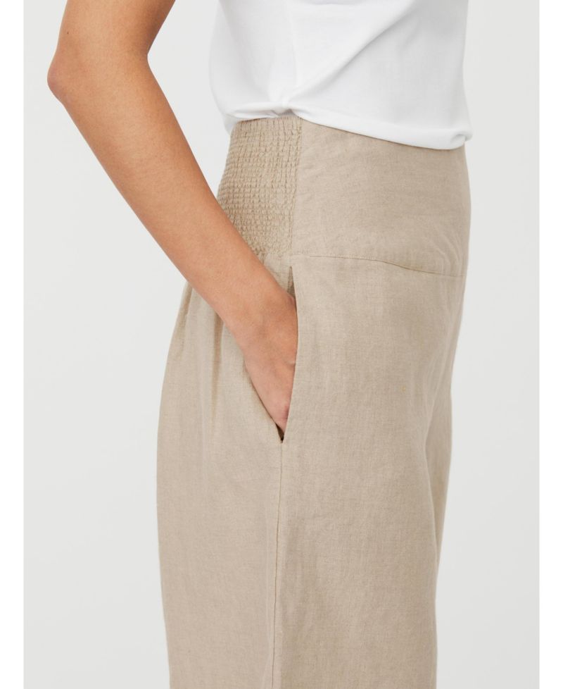 Women's Mapinja Smock Waist Linen Shorts