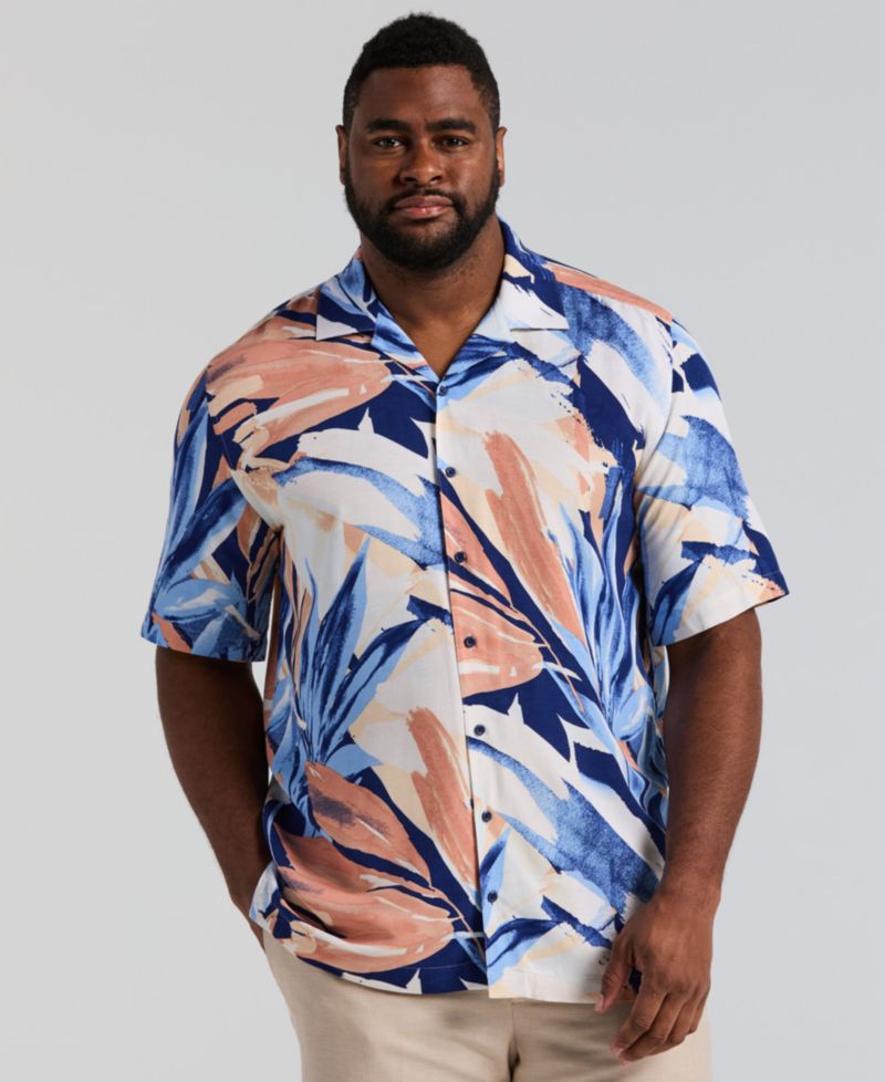 Men's Big & Tall Abstract Print Shirt