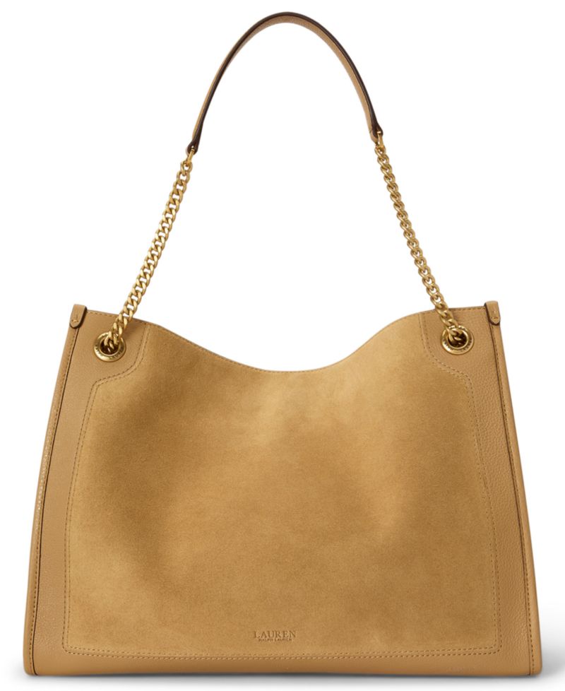 Bradley Suede Large Shopper Tote Bag