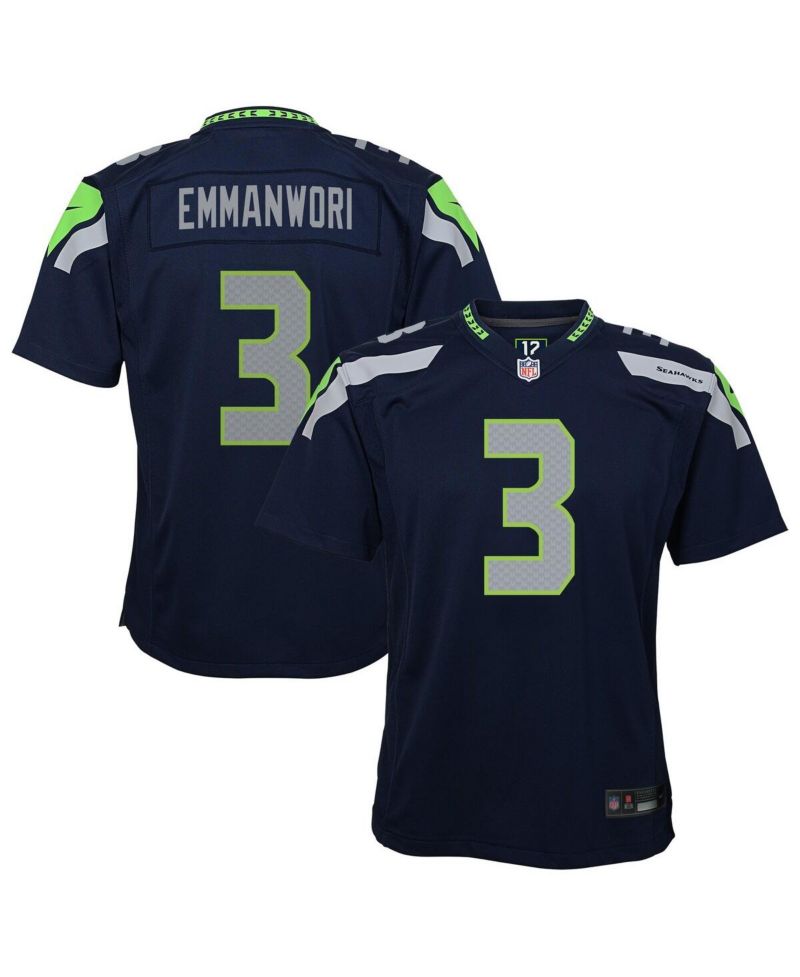 Big Boys and Girls Nick Emmanwori College Navy Seattle Seahawks Game Jersey