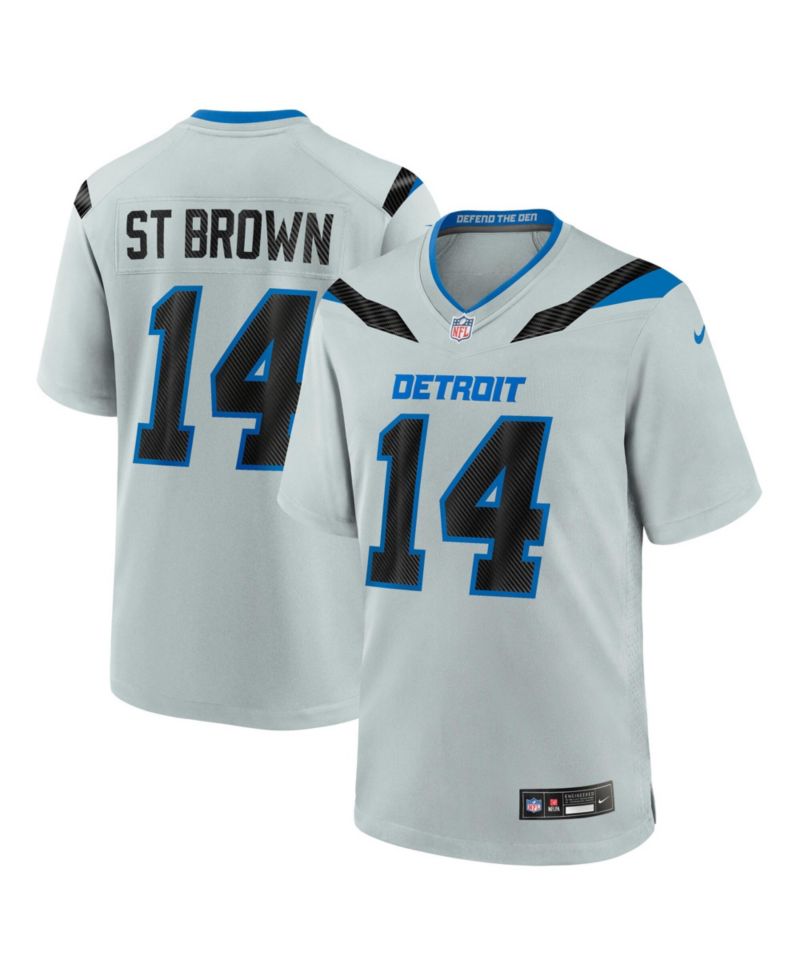 Men's Amon-Ra St. Brown Silver Detroit Lions 2026 Rivalries Collection Game Jersey