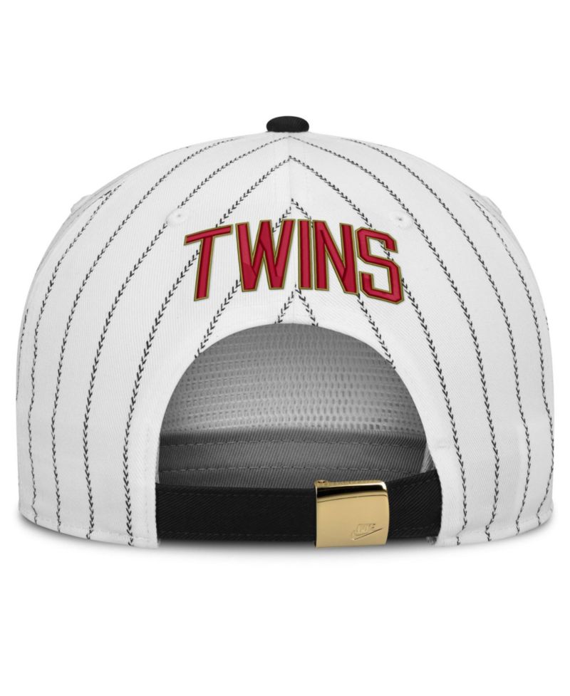 Men's White/Black Minnesota Twins Cooperstown Collection Pro Adjustable Hat