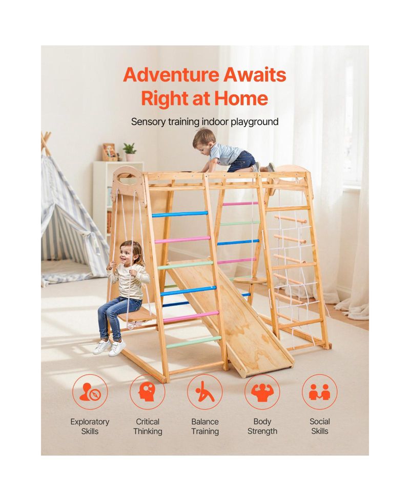 Toddler 9-in-1 Montessori Indoor Jungle Gym