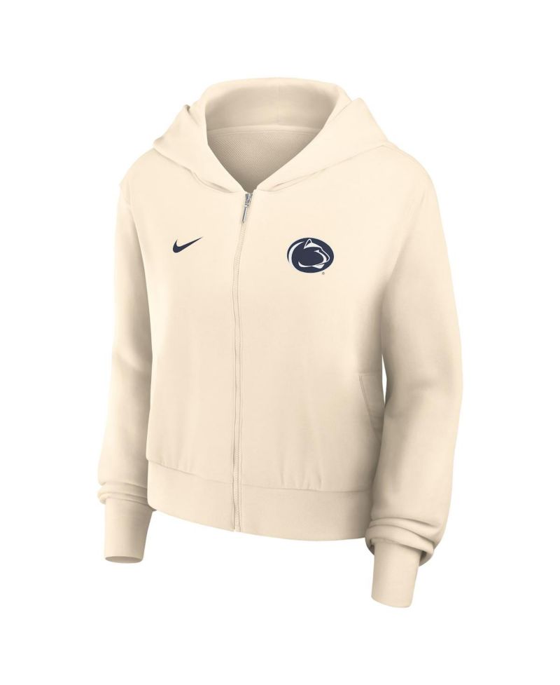 Women's Cream Penn State Nittany Lions Chill Full-Zip Hoodie