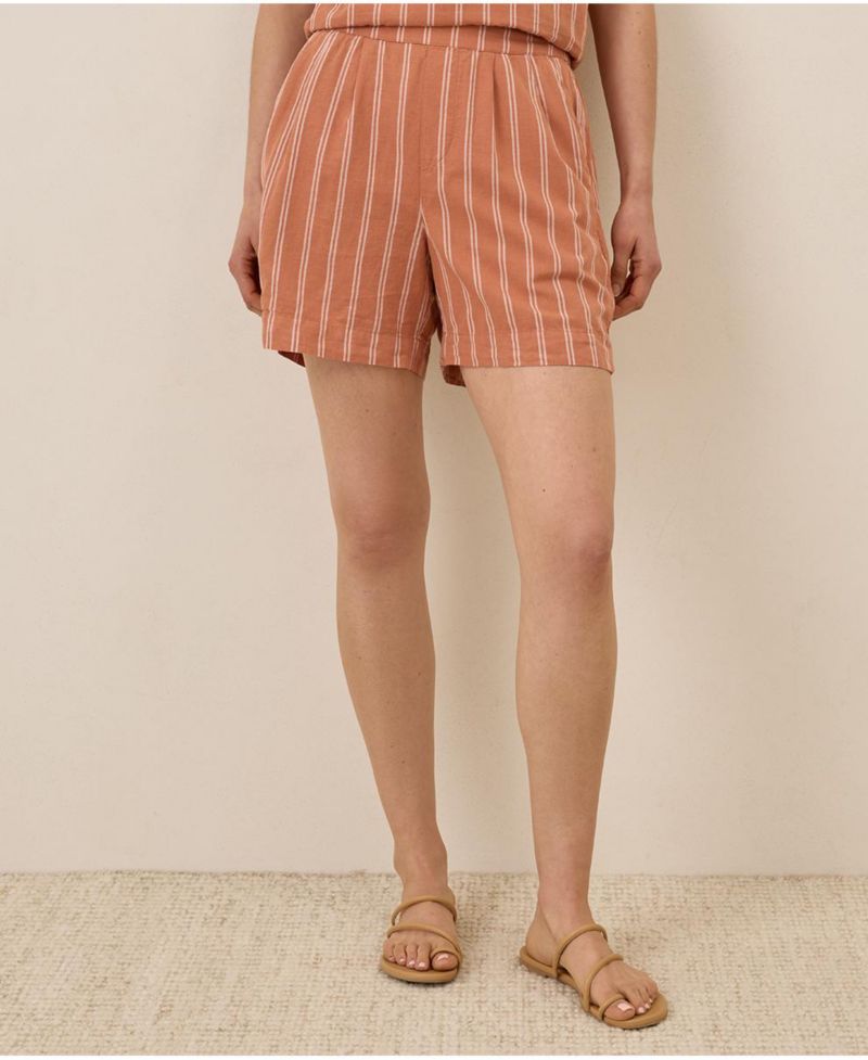 Canopy Linen Blend High-Waisted Short