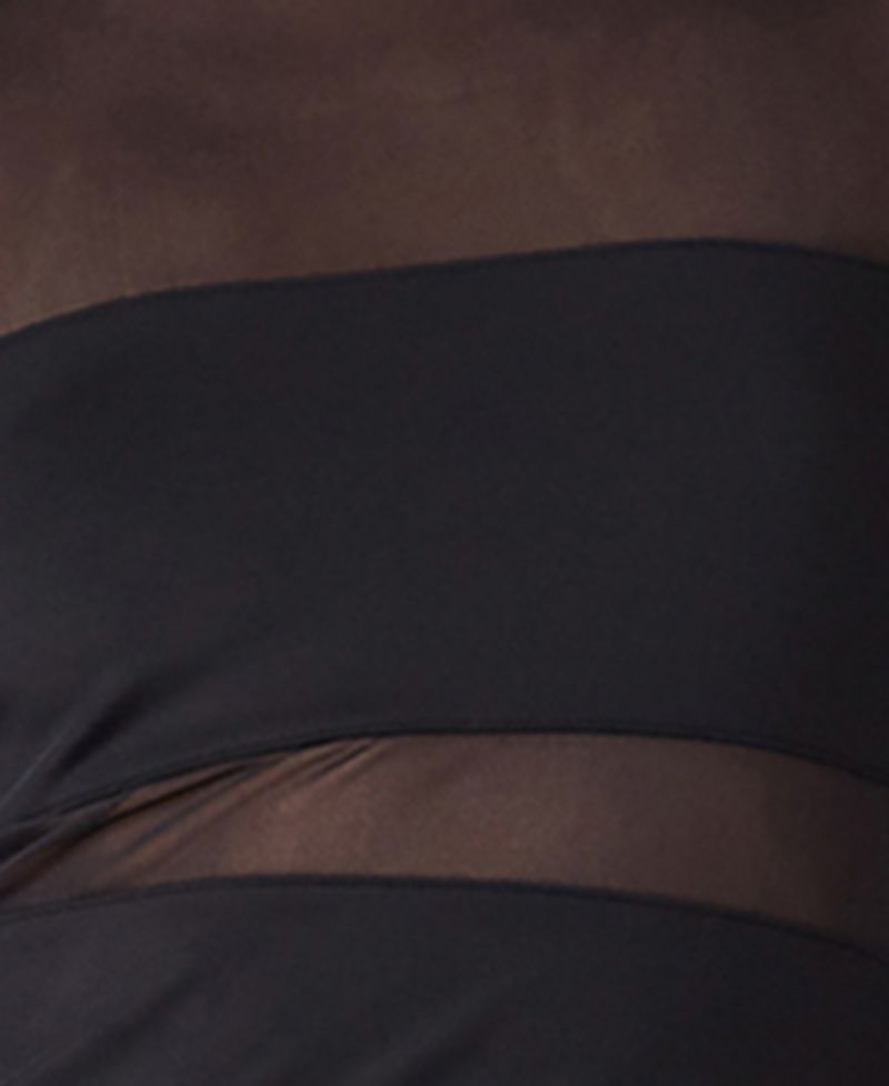Blaze Long-Sleeve Mesh Bodycon Midi Dress