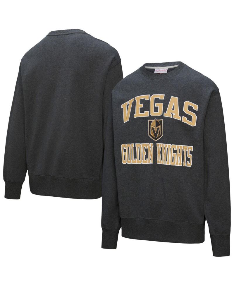 Men's Black Vegas Golden Knights Playoff Win Fleece Pullover Sweatshirt