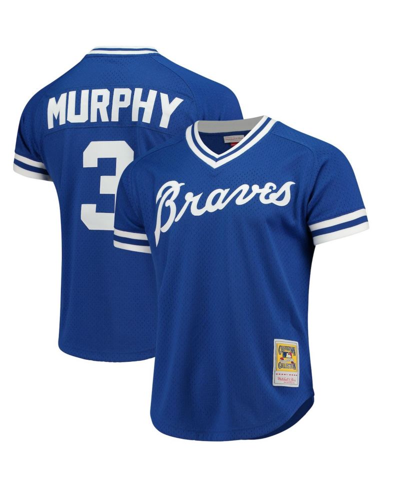 Men's Dale Murphy Royal Atlanta Braves Cooperstown Mesh Batting Practice Jersey