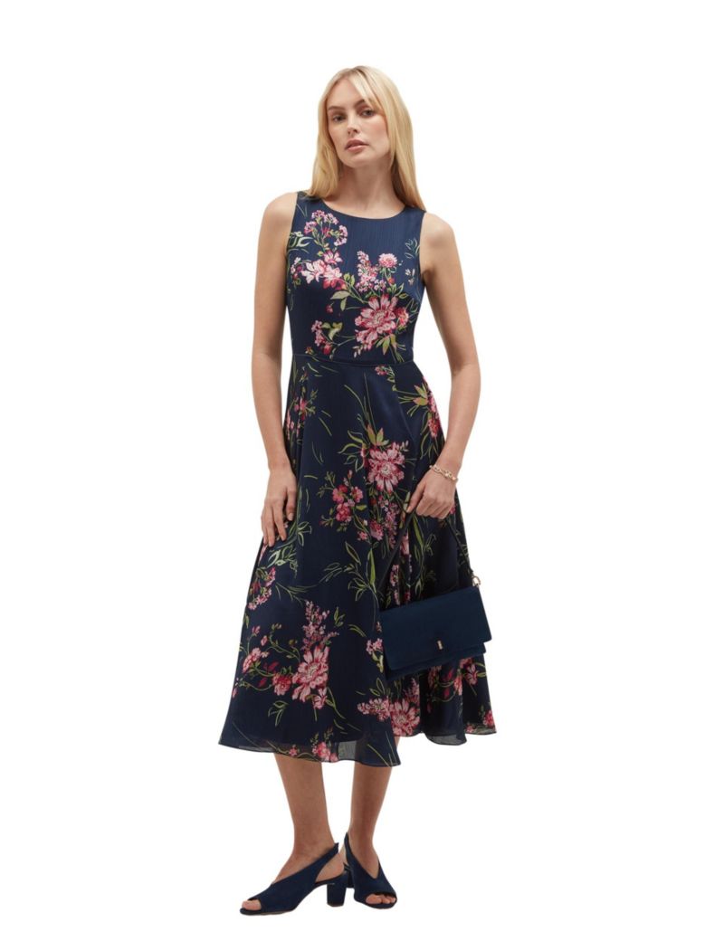 Women's Carly Floral A-Line Sleeveless Dress