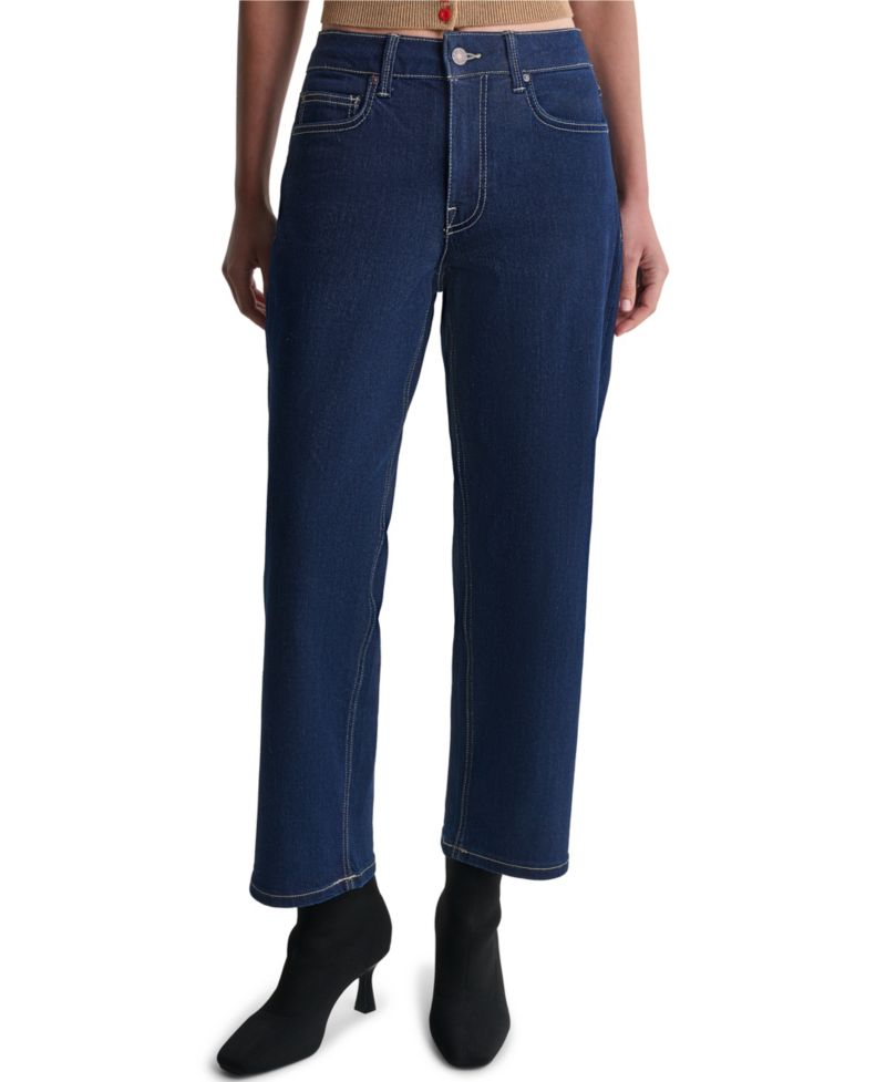 Women's Mid-Rise Straight-Leg Jeans