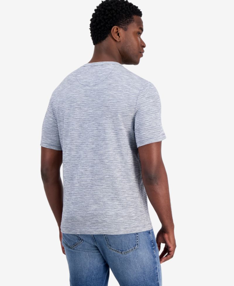 Men's Cotton-Blend Crewneck Slub T-Shirt