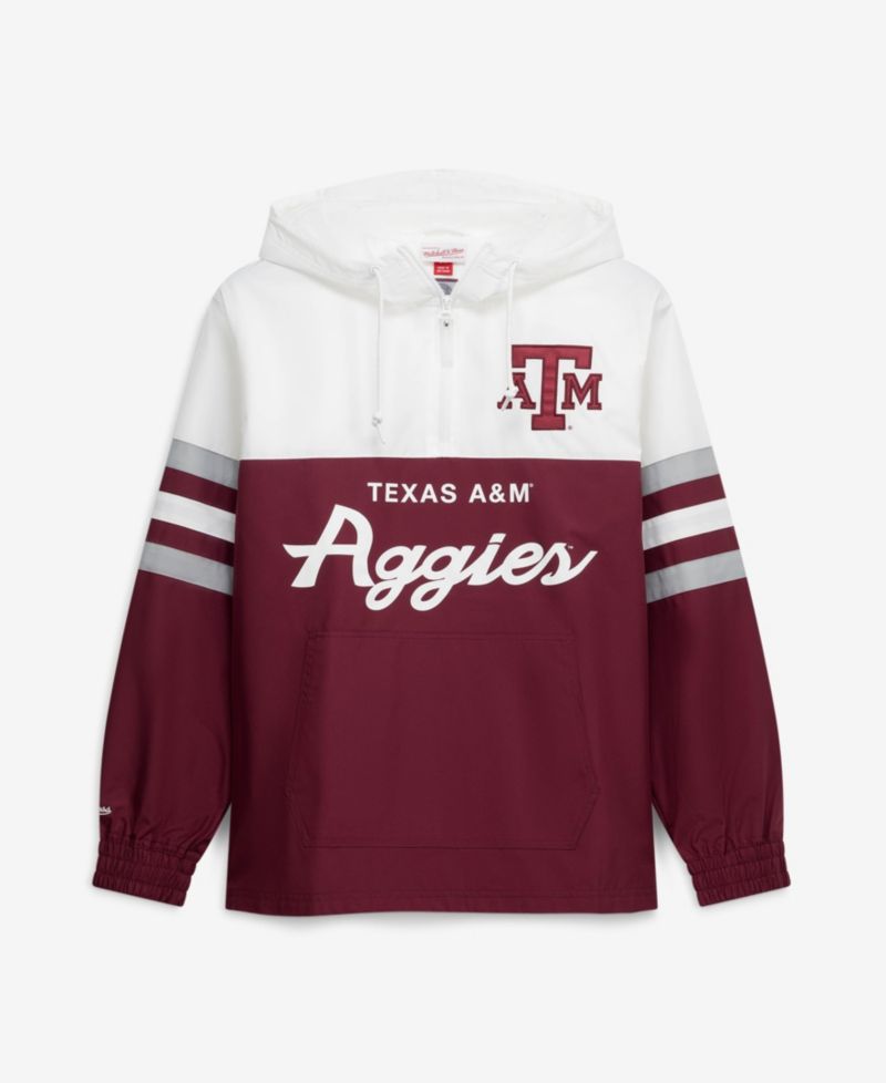 Men's Maroon Texas A&M Aggies Head Coach Lightweight Anorak Half-Zip Windbreaker