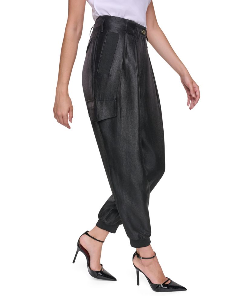 Women's High-Waist Cinch Cargo Pants