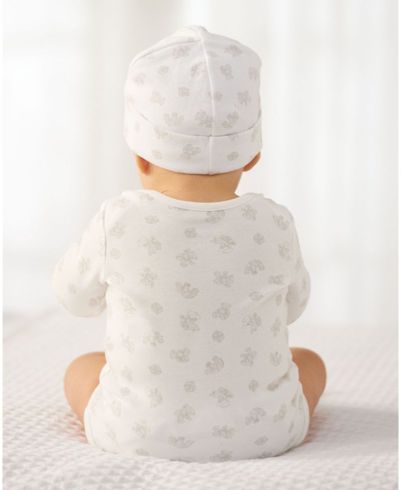 Baby Boys Bear-Print Organic Cotton Bodysuit