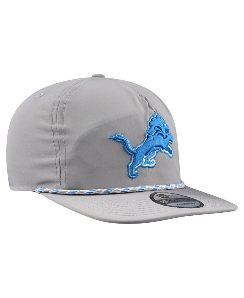 Men's Silver Detroit Lions Rope 19TWENTY Hat