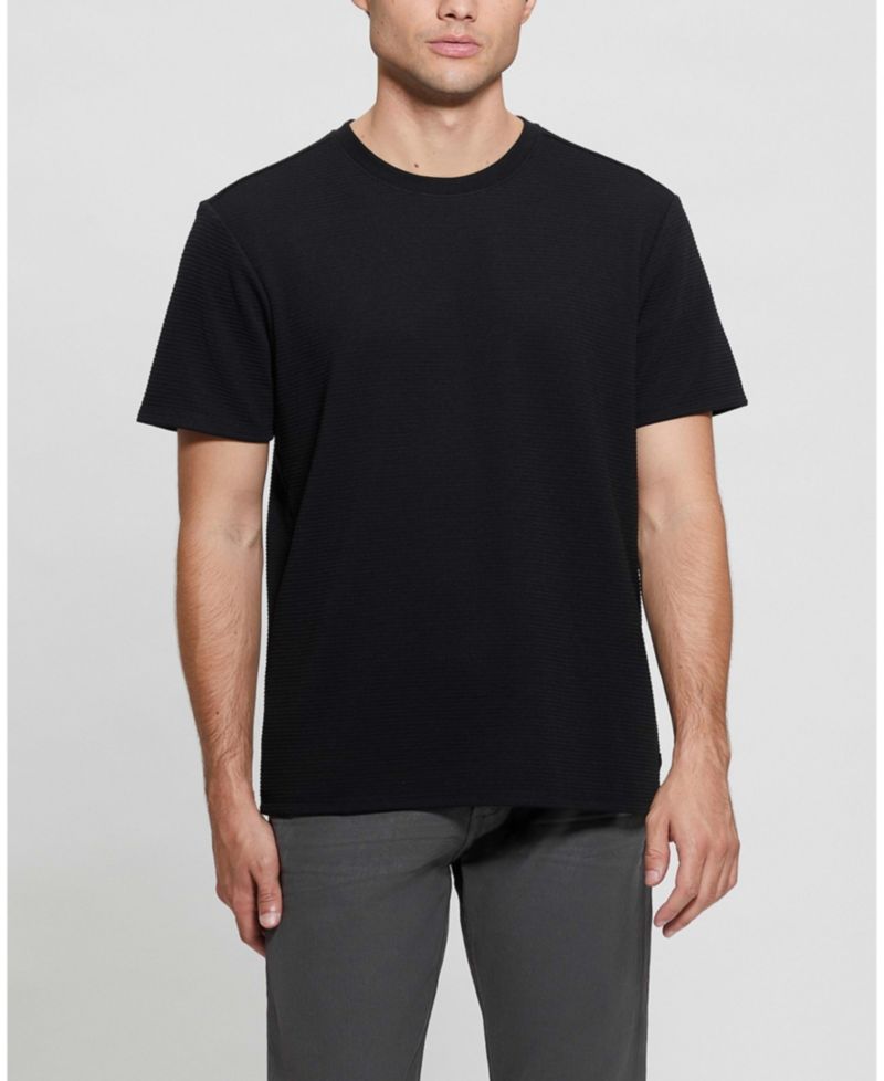 Men's Textured Solid T-Shirt