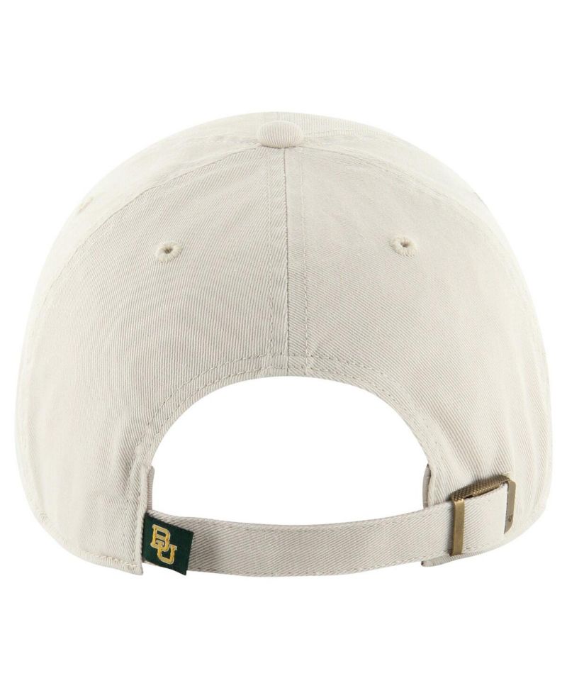 Men's Cream Distressed Baylor Bears Vintage-Like Clean Up Adjustable Hat
