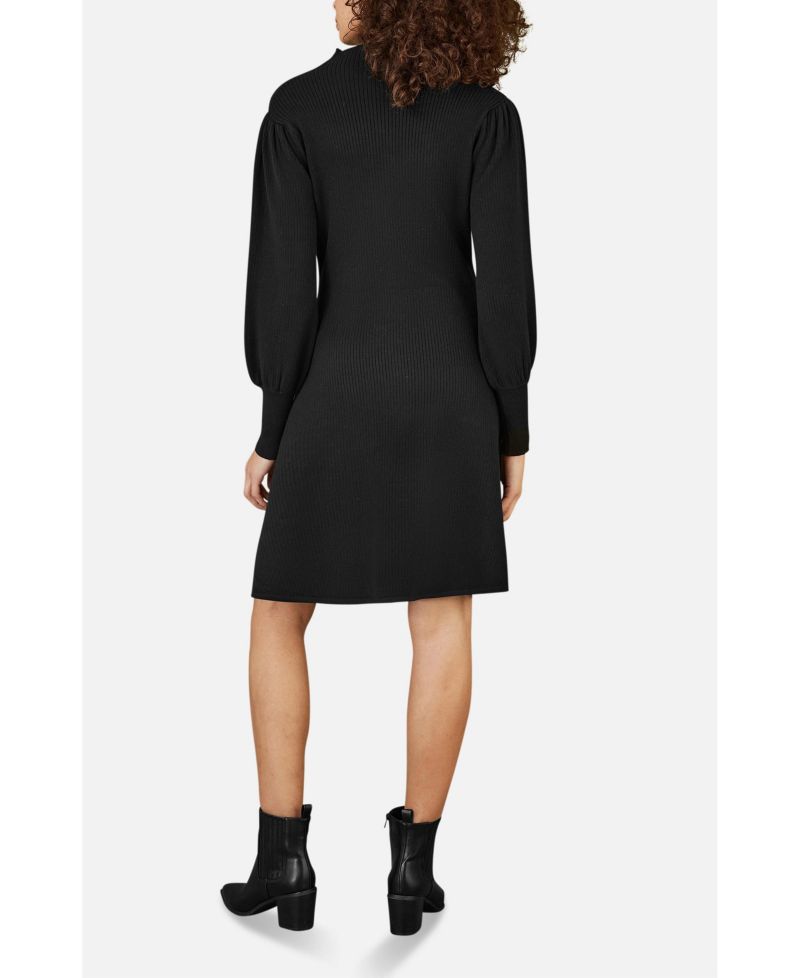 Women's Knitted Button Up Midi Dress