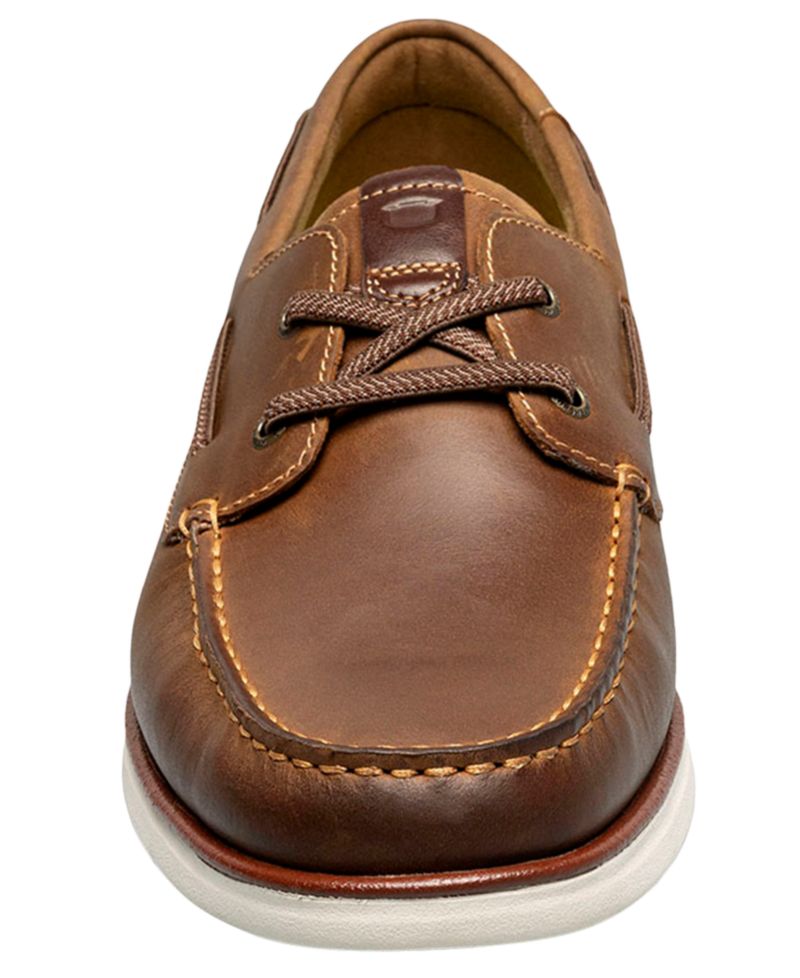 Tropics Elastic Lace Moc-Toe Boat Shoes