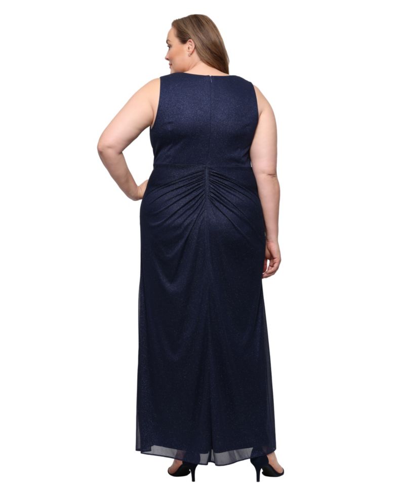 Petite Glitter Mesh Dress