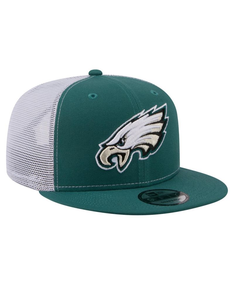 Men's Midnight Green Philadelphia Eagles Core Team 9FIFTY Trucker Snapback Hat
