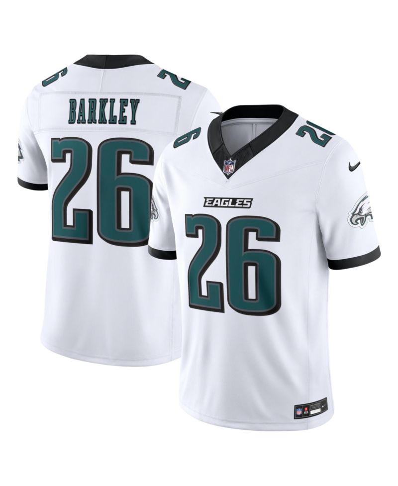 Men's Saquon Barkley White Philadelphia Eagles Vapor F.U.S.E. Stitched Limited Jersey