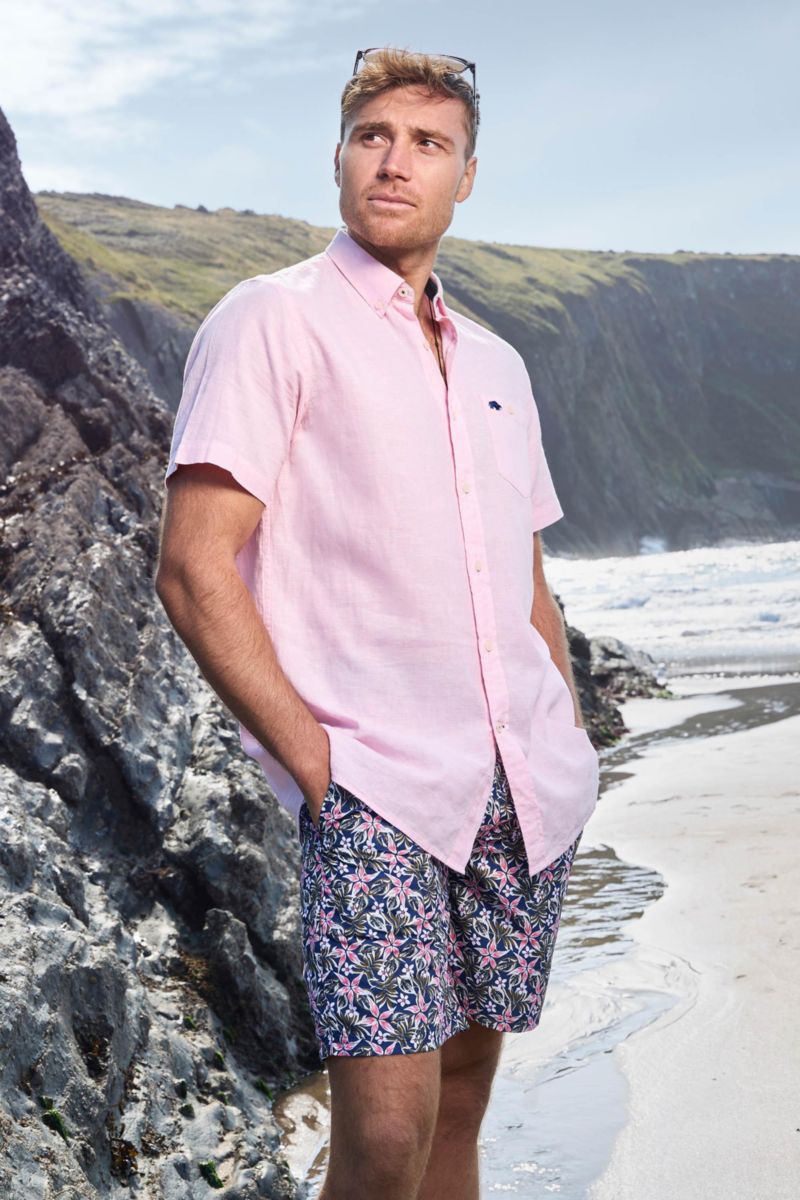 Men's Hawaiian Printed Swim Shorts