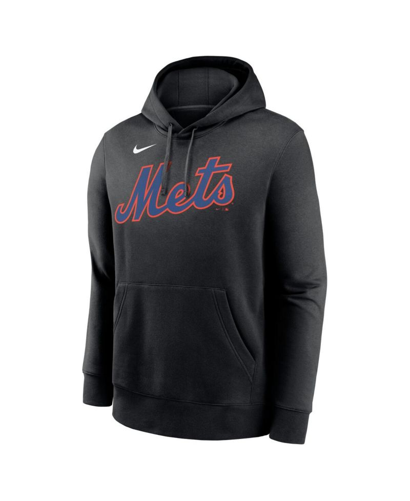 Men's Juan Soto Black New York Mets Player Name & Number Club Fleece Pullover Hoodie