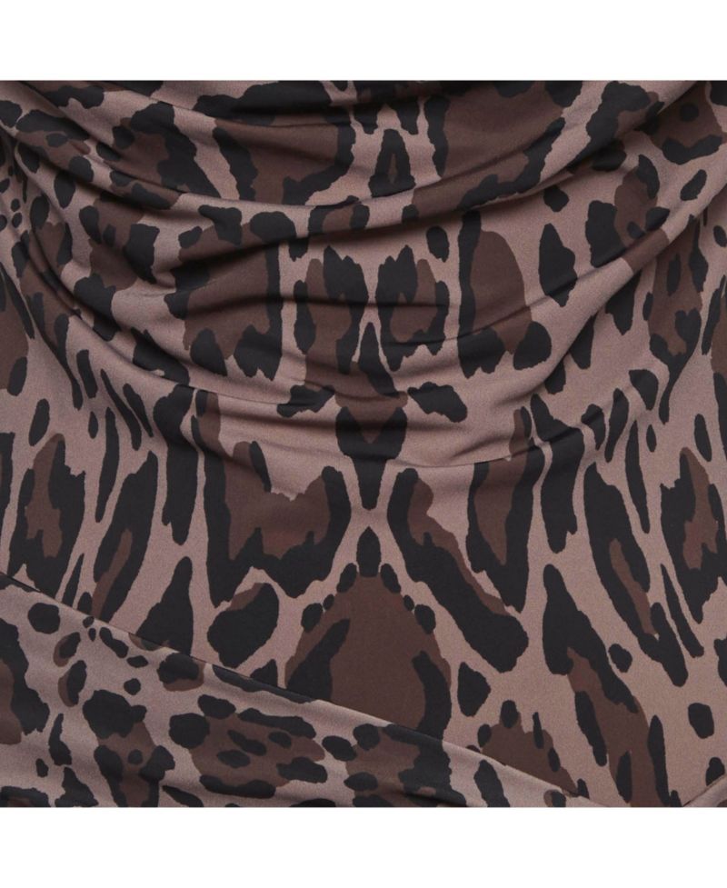 Women's Animal Printed Jersey Mini Dress