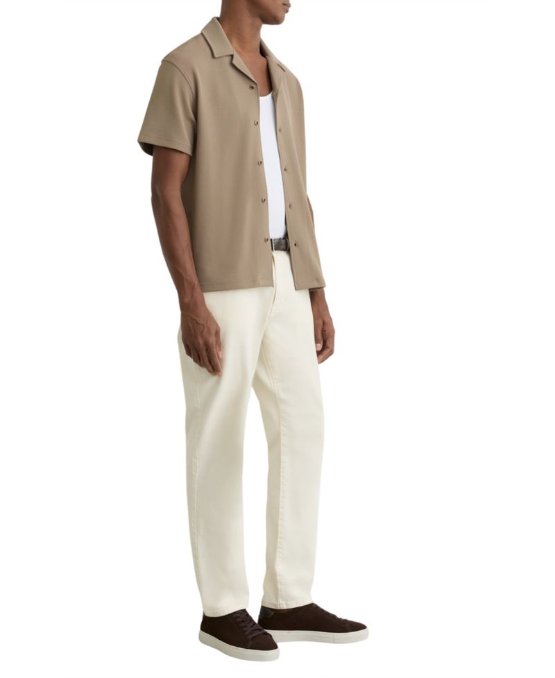 Men's Cedric Textured Cuban-Collar Shirt