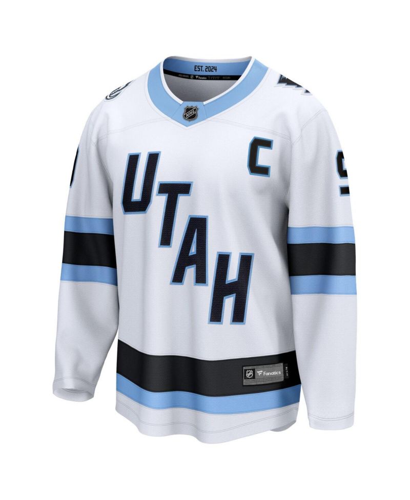 Men's Clayton Keller White Utah Mammoth Away Breakaway Player Jersey