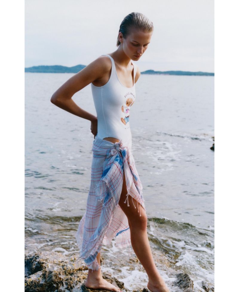 Women's Polo Bear Tank One-Piece Swimsuit
