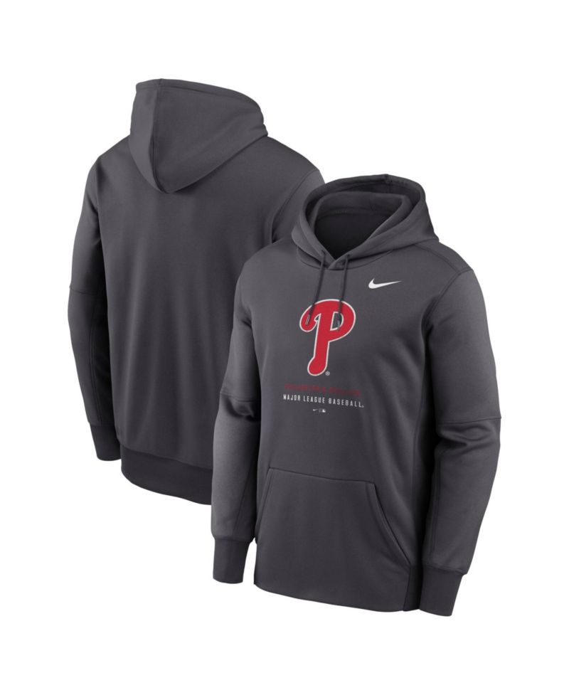 Men's Anthracite Philadelphia Phillies Therma-FIT Hoodie