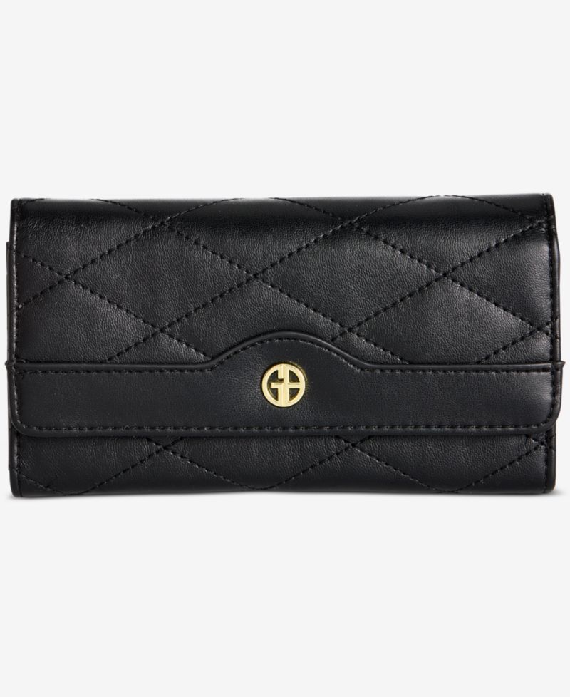Quilted Receipt Manager Wallet