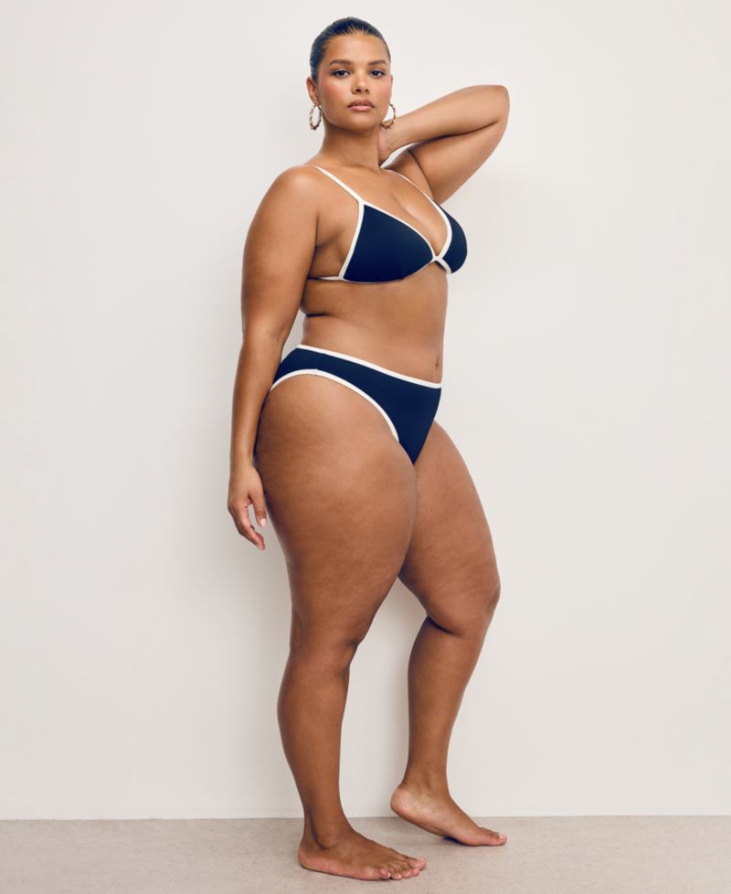 Women's Compression Better Bikini Swim Brief Bottoms, Regular and Plus Size