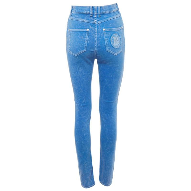 Women's Faded Denim Skinny Jeans