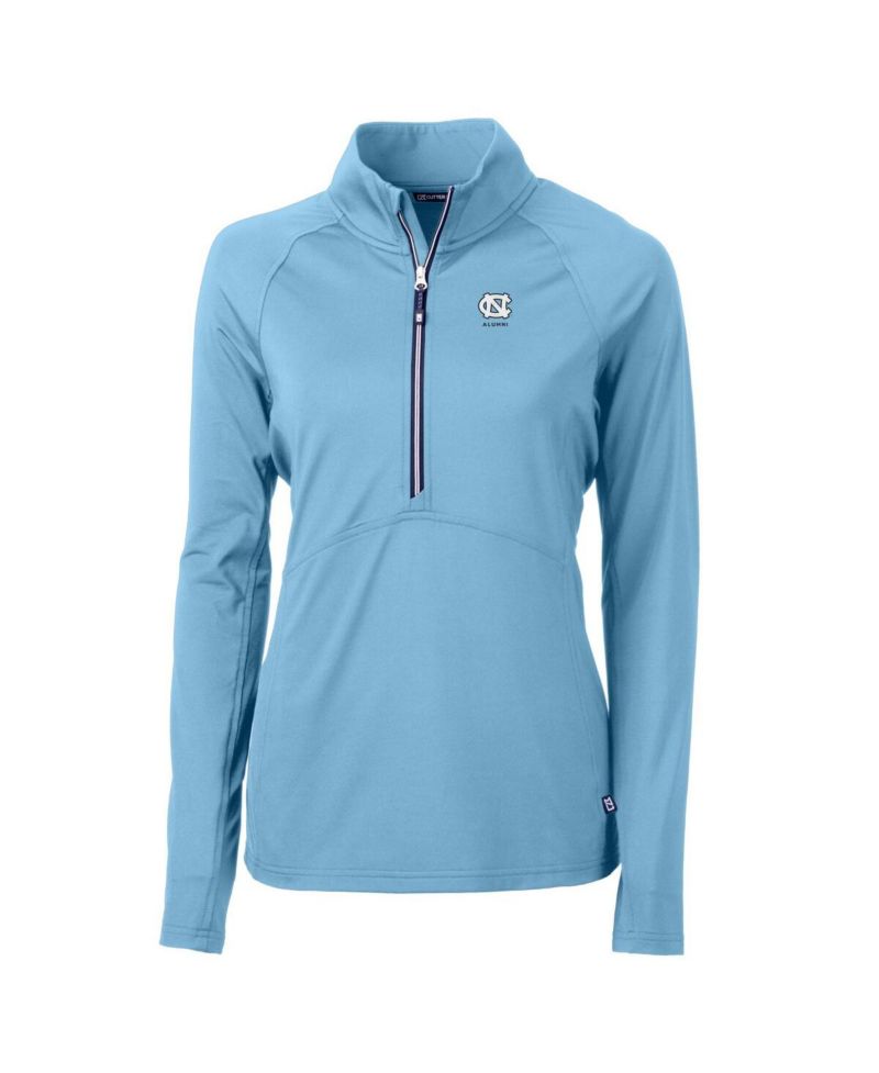 Women's Carolina Blue North Carolina Tar Heels Alumni Adapt Eco Knit Stretch Half-Zip Pullover Top