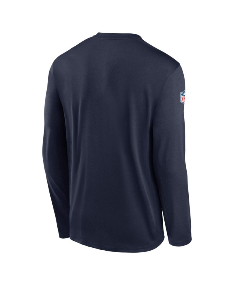 Men's Navy New York Giants Legend Small Logo Dri-FIT Long Sleeve T-Shirt