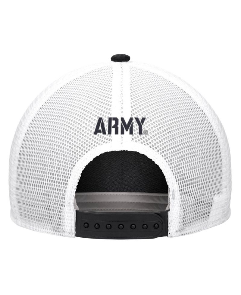 Men's Black Army Black Knights 2026 On-Field Rope Adjustable Trucker Hat
