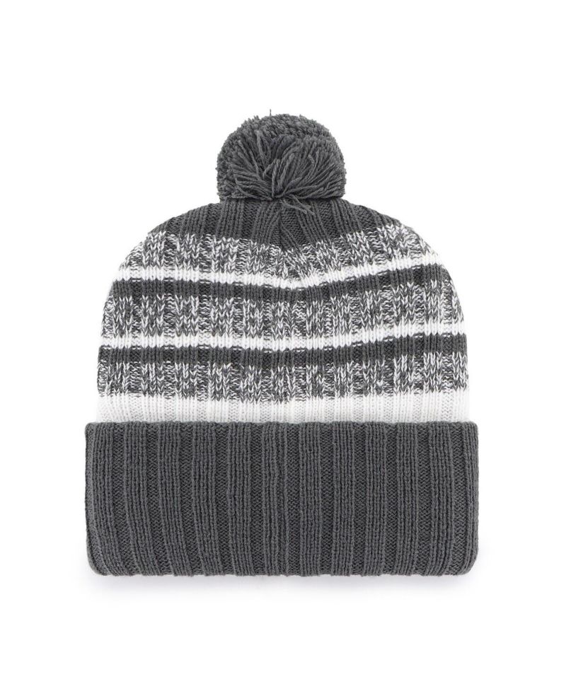Men's Charcoal Chicago Bears Tavern Cuffed Knit Hat with Pom