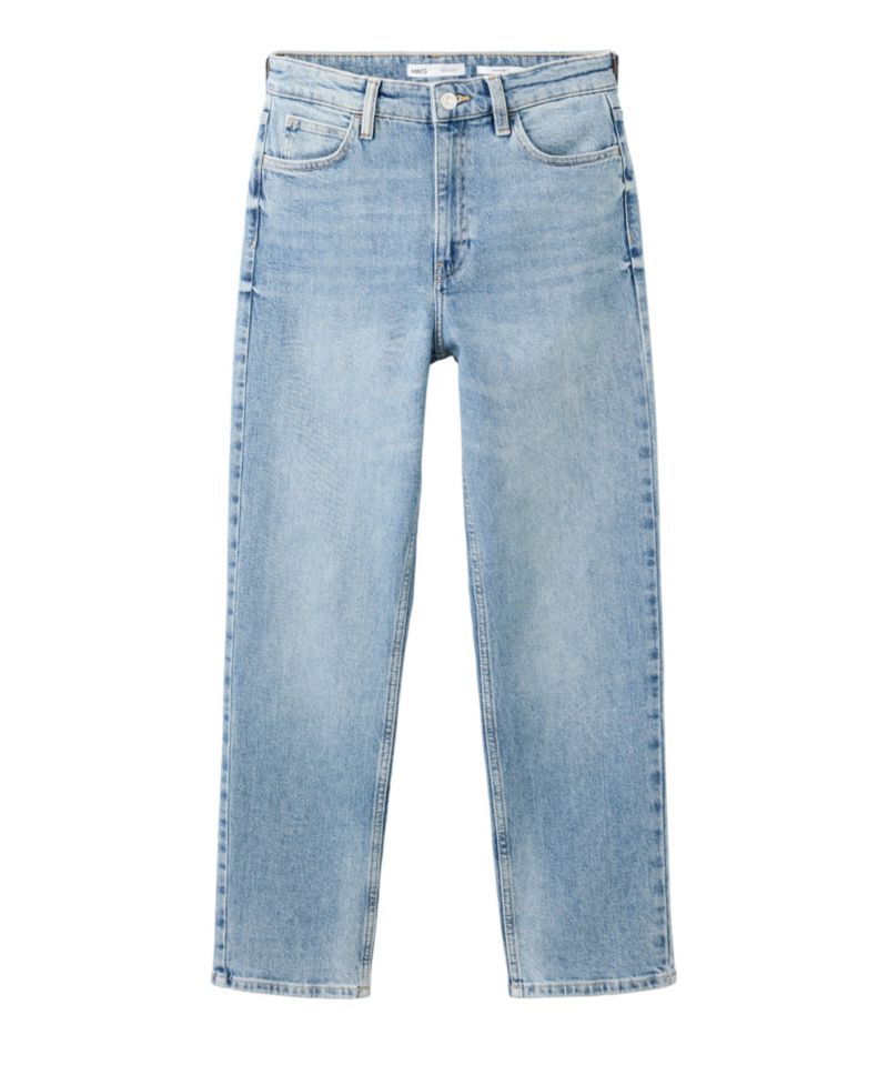 Women's Newmom High-Rise Straight-Leg Jeans