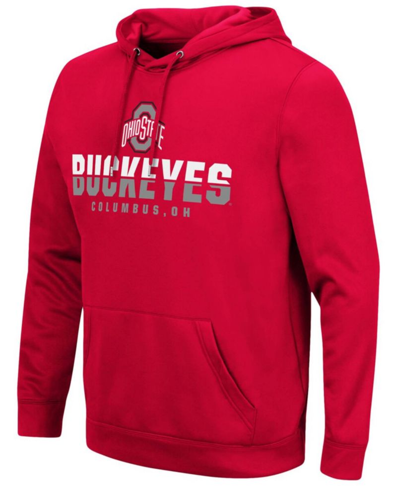 Men's Scarlet Ohio State Buckeyes Lantern Pullover Hoodie