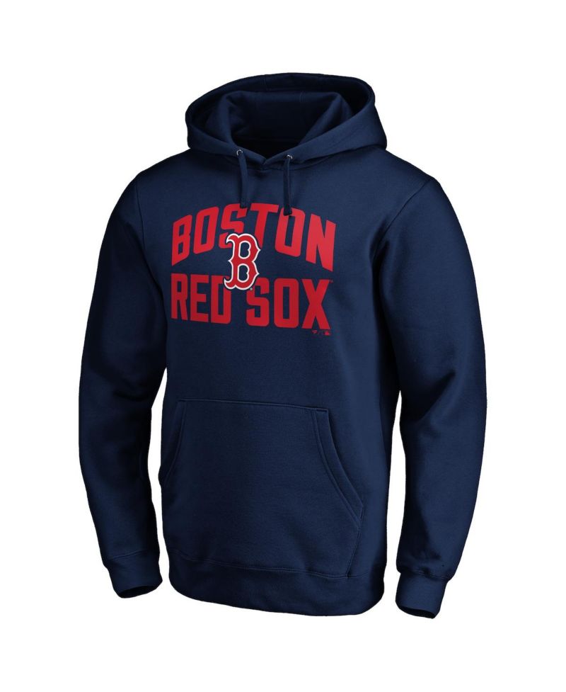 Men's Navy Boston Red Sox Father's Day 1 Dad Pullover Hoodie