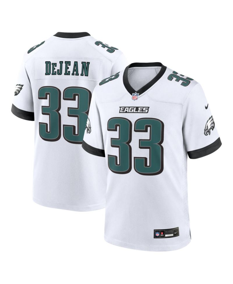 Men's Cooper DeJean White Philadelphia Eagles Game Jersey